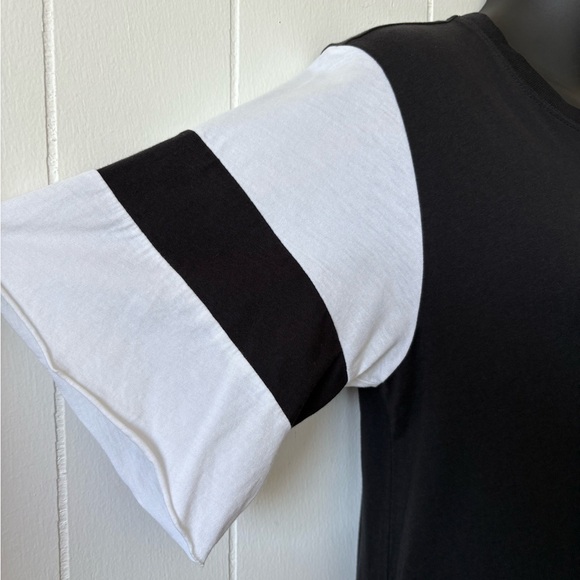 ATM Anthony Thomas Melillo Jersey Striped Sleeve Mini Dress | Size Small - Picture 8 of 11